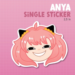 Anya Spy Family Sticker: Waterproof Anime Decal