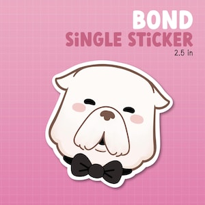 Bond, Spy Family Sticker: Waterproof Anime Decal