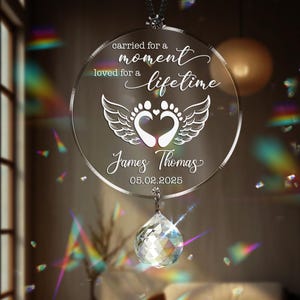 Baby Loss Memorial Suncatcher, Infant Loss Gift, Miscarriage Lover Gift, Baby Memorial Keepsake,Baby Loss Gift, Baby Keepsake, Sympathy Gift