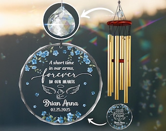 Baby Loss Wind chime, Angel Baby Gift, Baby Loss Memorial Keepsake Stillbirth Sympathy Gift Baby Memorial,Angel Baby Suncatcher, Infant Loss