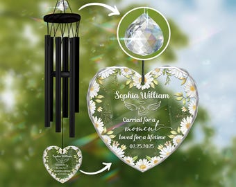 Personalized Baby Loss Sympathy Gift, Memorial Baby Windchime, Infant Loss Gift, Miscarriage Ornament, Baby in Heaven, Stillbirth Keepsake