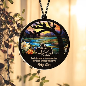 Personalized Loss of Baby Suncatchers, Infant Child Loss, Sympathy Gift, Memorial Lightcatcher, Sympathy Suncatcher, Baby Bereavement Gift