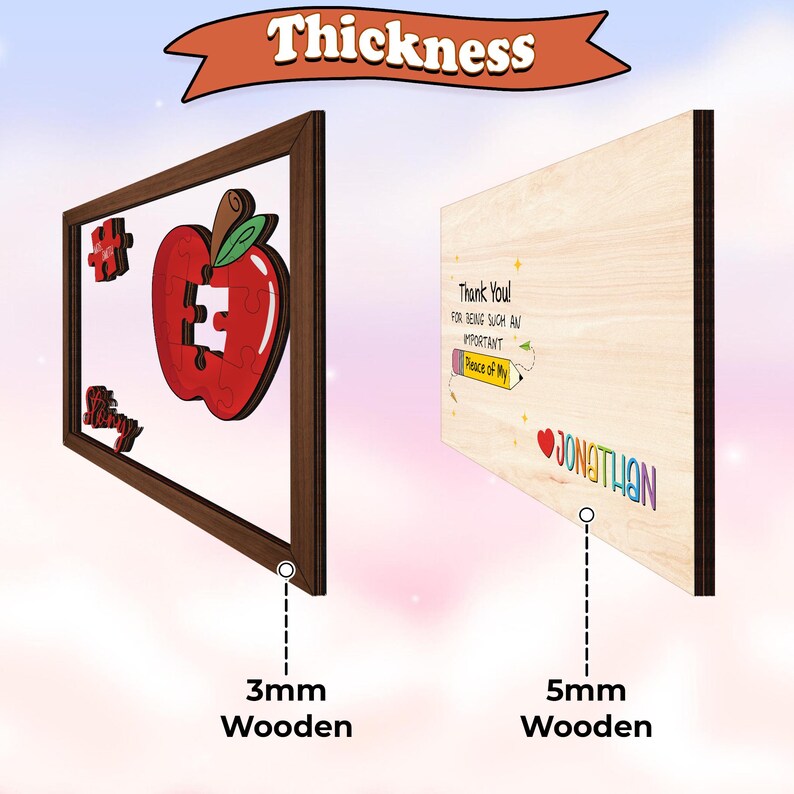 Teacher Puzzle Sign, Teacher Appreciation Gift, Puzzle Piece Wooden ...