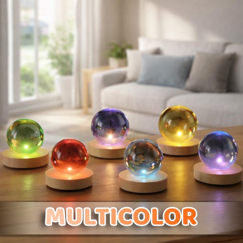Custom Baseball Crystal Ball Night Light, Coach Gift, Thank you Coach, Gift For Him, 3D Night Lamp, LED Bedroom Decor, Team Sport Gift image 8