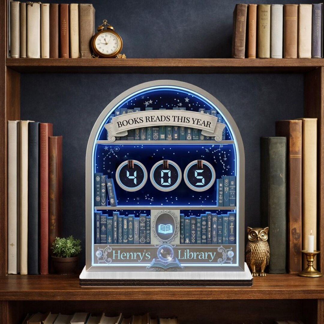 Personalized Book Tracker Sign, Books Read This Year, Reading Counter ...