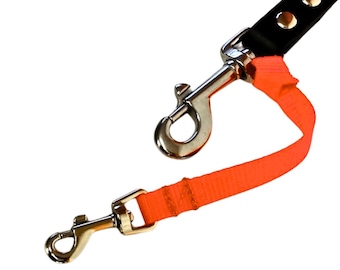 Safety Cord - backup connector for dog leash, collar, and harness - lightweight woven style -  made in the USA (1, 3, or 6 pc.)