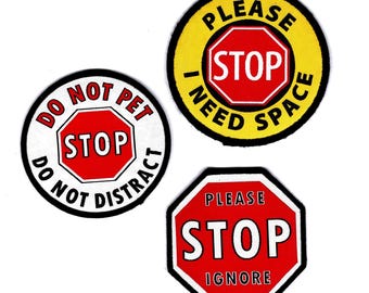 STOP Sign Leash Wraps