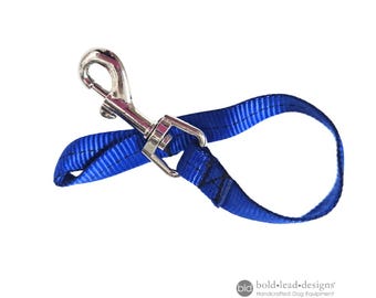 Safety Cord Backup Connector – smooth nylon dog leash attachment Made USA