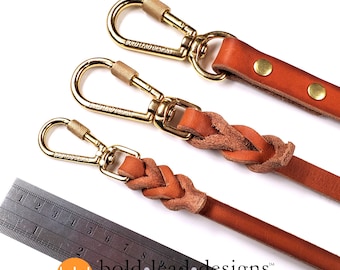 Pair (2) Locking Carabiner Swivel Snap, Solid Brass, premium quality dog leash hardware