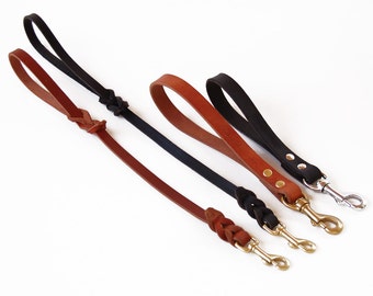 Traffic Lead (short dog leash) in your choice of length, color, and width