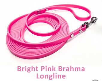33 ft. Weatherproof Leash -  Bright Pink Brahma soft grip