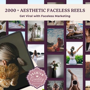 2000+ Aesthetic Faceless Video Reels | Aesthetic Video, Instagram Reels, Faceless Reels, Faceless Marketing, MMR & PLR Resell
