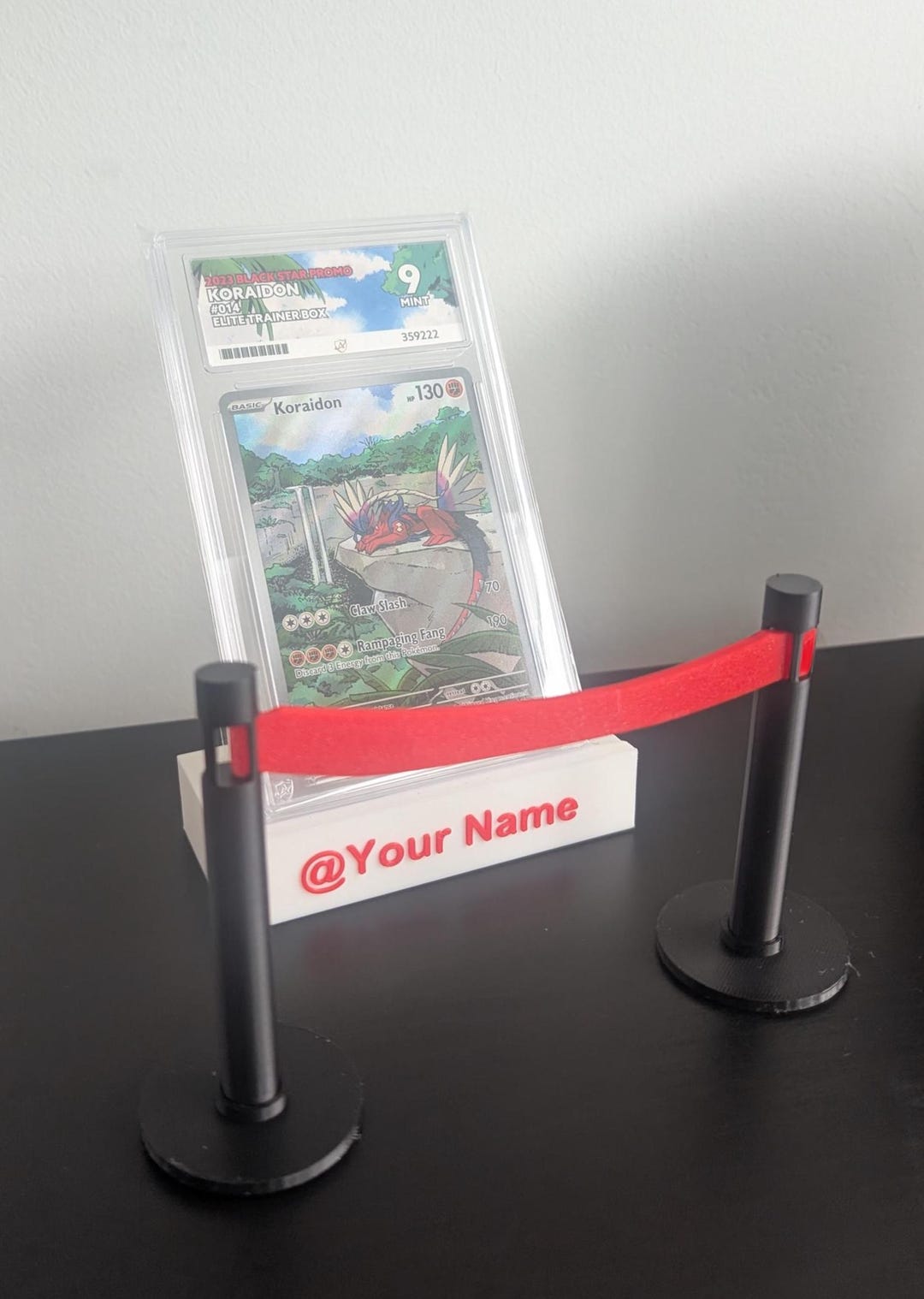 Mini VIP Card Barrier - 3D Printed Trading Card Display - Etsy