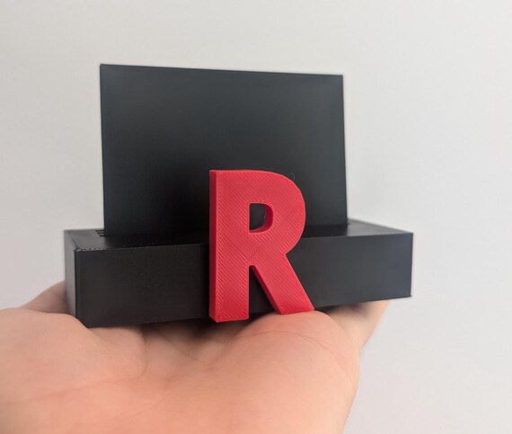 Team Rocket Pokemon Card Stand - 3D Printed - Destined Rivals Display Stand
