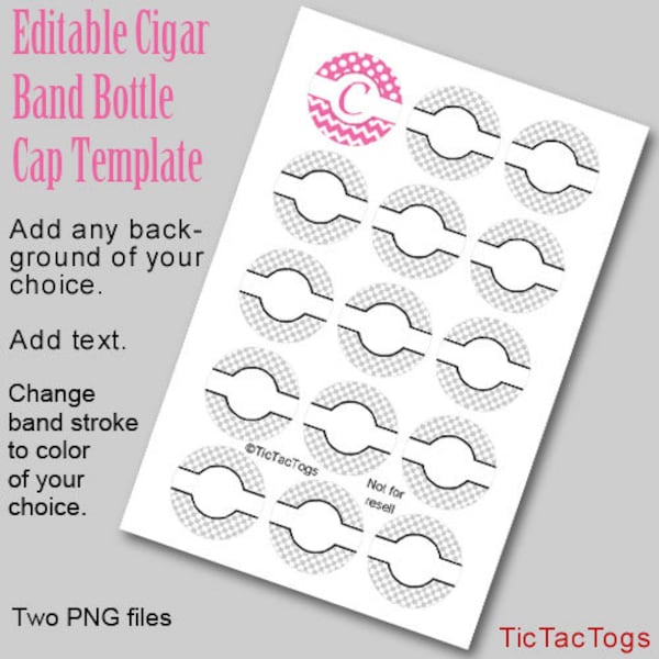 Soap Label Template Cigar Band Etsy