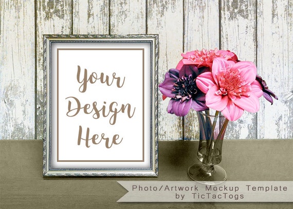 Mockup Print Artwork Picture Photo Template 8x10 Insert Etsy