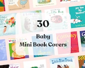 Miniature Baby Book Printable Dollhouse Nursery Decor 1:12 Scale DIY Dollhouse Baby Printable Mini Baby Junk Journal Anxiety Bookshelf BB1