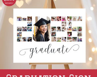 Class of 2026 Graduation Photo Sign Printable, Senior 2026 Photo Prop Board, Grad Party Decor Sign, High School College Graduation Keepsake