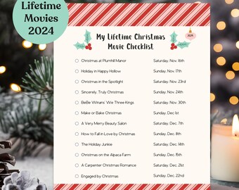 Lifetime Christmas Movie Checklist: Holiday Planner (digital