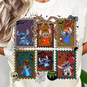 Retro Halloween Cartoon Stitch Charakter Png, Trendy Horror Halloween Png, Halloween Freunde Filme Png, Gruselige Saison Png, Lio und Stitch PNG