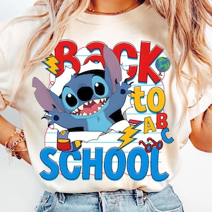 Funny Kids Back To School Png, Blue Alien Character Png, Retro First Day Of School Cartoon Png, Trendy Teacher Shirt Design