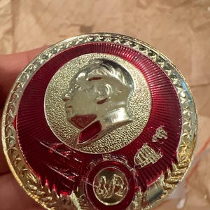 Rare Vintage Soviet-Chinese Chairman Mao Zedong pin