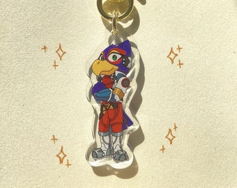 Star Fox Characters Acrylic Keychains Etsy