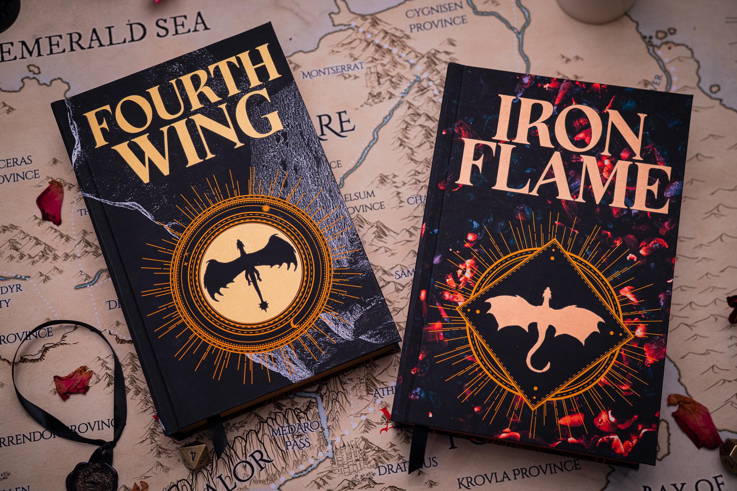 thumbnail image 2 of The Empyrean Series 3 Book Collection Set: Fourth Wing, Iron Flame, Onyx Storm - Paperback By Rebecca Yarros 2 of 4