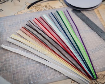 Bookbinding Headbands- Pack of 10 - 30cm Multiple Colours and Styles- Book Binding Supplies