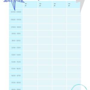 printable shift planner