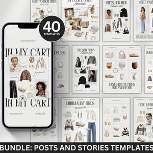 LTK Templates Bundle, Editable Canva Ltk Instagram Template, Social Media Influencer, Fashion Blogger Collage, Ltk Collage Template