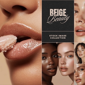 Beauty Stock Images, High-Resolution Skincare Stock Photos, Aesthetic Social Media Templates, Skincare Stock Images, AI Generated Images