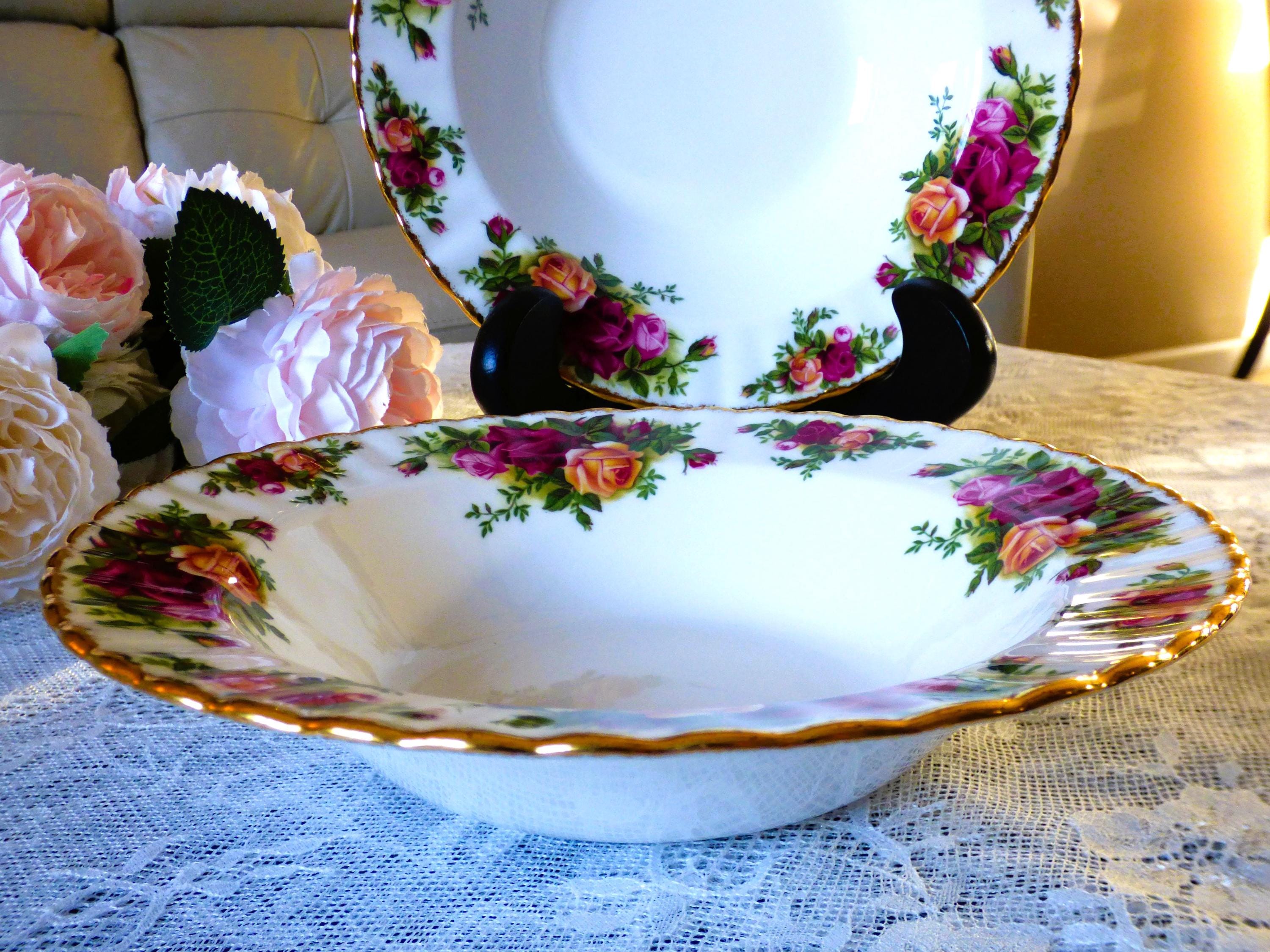 食器   1962 OLD BOUNTRY ROSE Vtg 1962 Royal Albert Old Country Roses Bone China England