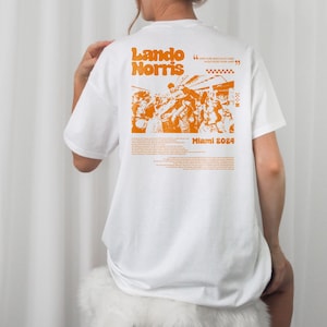 Lando Norris Miami GP Win Tee | McLaren Logo T-Shirt, Formula 1 Merch, First Victory Gift for F1 Fans, [Free UK Delivery]