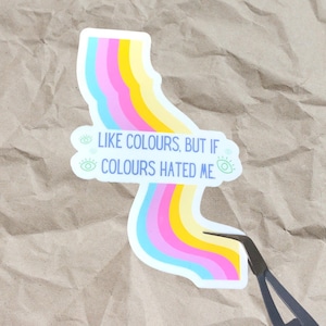 TMA Jon &quot;Colours Hated Me&quot; Glossy Vinyl Sticker - Magnus Archives