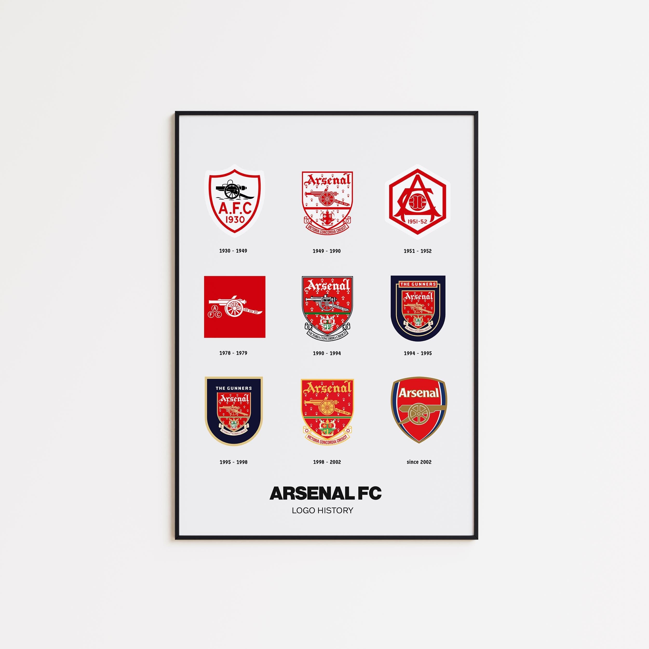 アーセナルFC アートポスター A4版 6枚セット Arsenal - Etsy 日本
