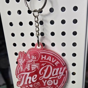 Have The Day You Deserve Keychain