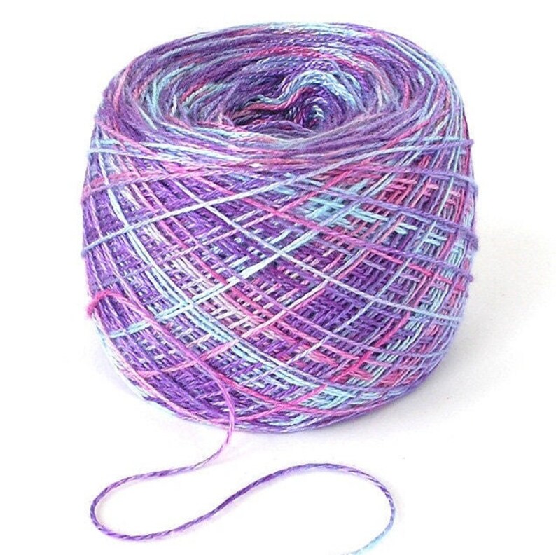 Hand Dyed Bamboo Yarn Soft Shiny Yarn Unique DIY Kumihimo Etsy