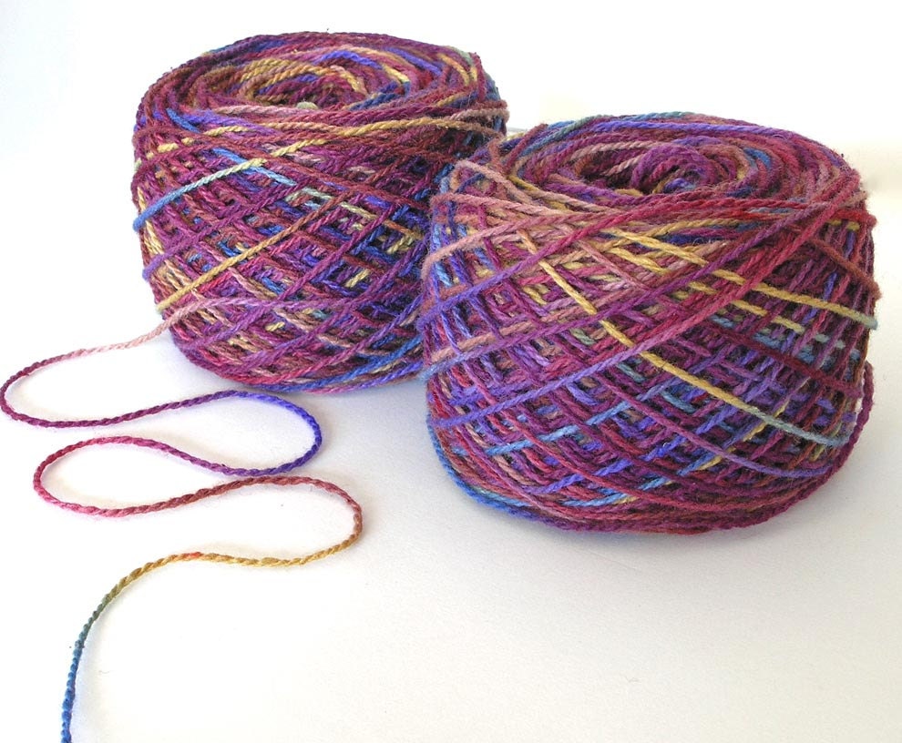 Hand Dyed Yarn Wool Silk Nylon Sport Weight Yarn Soft Sock Etsy