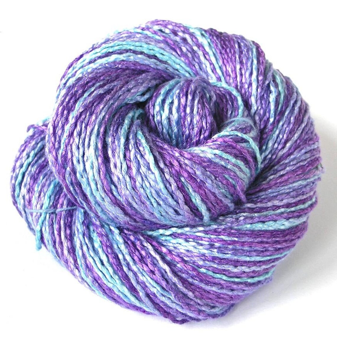 Hand Dyed Rayon Yarn DK Light Worsted Weight Yarn Shiny Soft Etsy