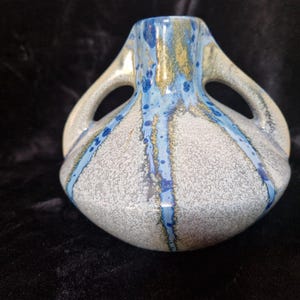 Very pretty Pierrefonds ball vase, France