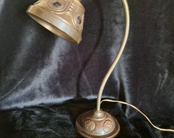 French Art Deco Gooseneck Desk Lamp 1930s