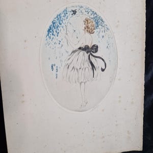 French Art Deco Lithograph, signed, France