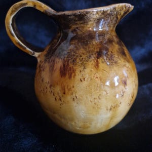 Stoneware Pitcher, French Handmade Pottery Ceramics