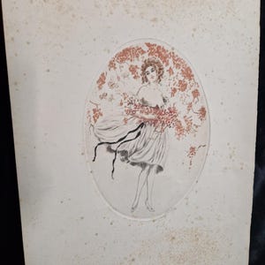 French Art Deco Lithograph, signed, France
