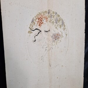 French Art Deco Lithograph, signed, France