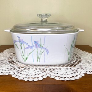 Corning Ware 3l Pyrex Casserole Dish Pyrex Corningware Pastel Bouquet Corningware Vintage 'Pastel Bouquet' 3L  Casserole Dish With Pyrex