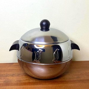 Vintage West Bend Penguin Hot and Cold Server – 1950s Barware & Kitchenware – Mid-Century Serving