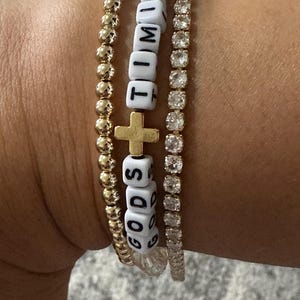 God&#39;s Timing Bracelet Stack – Inspirational 3-Piece Set