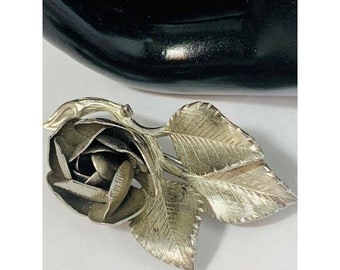 Vintage GIOVANNI Flower Rose Brooch